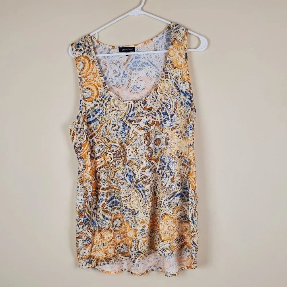 Dear John Paisley Boho Keilani Tank Top